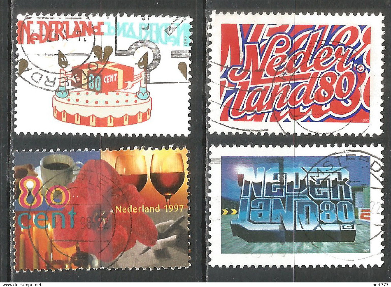 Netherlands 1997 Year, Used Stamps ,Mi 1616-17,1629-30 - Gebraucht