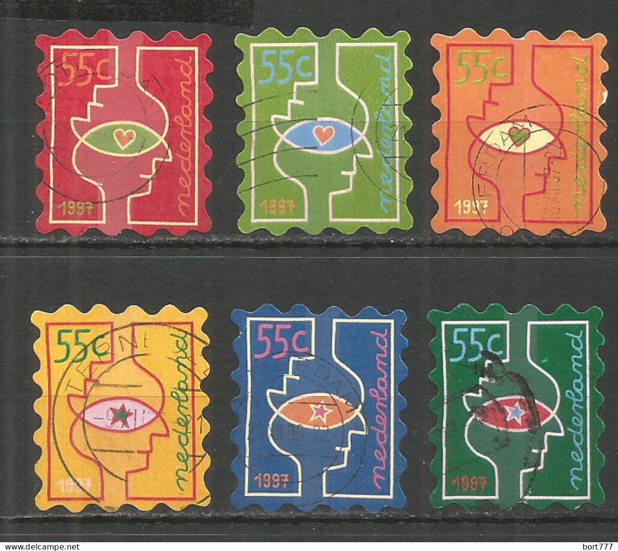 Netherlands 1997 Year, Used Stamps ,Mi 1635-40 - Oblitérés