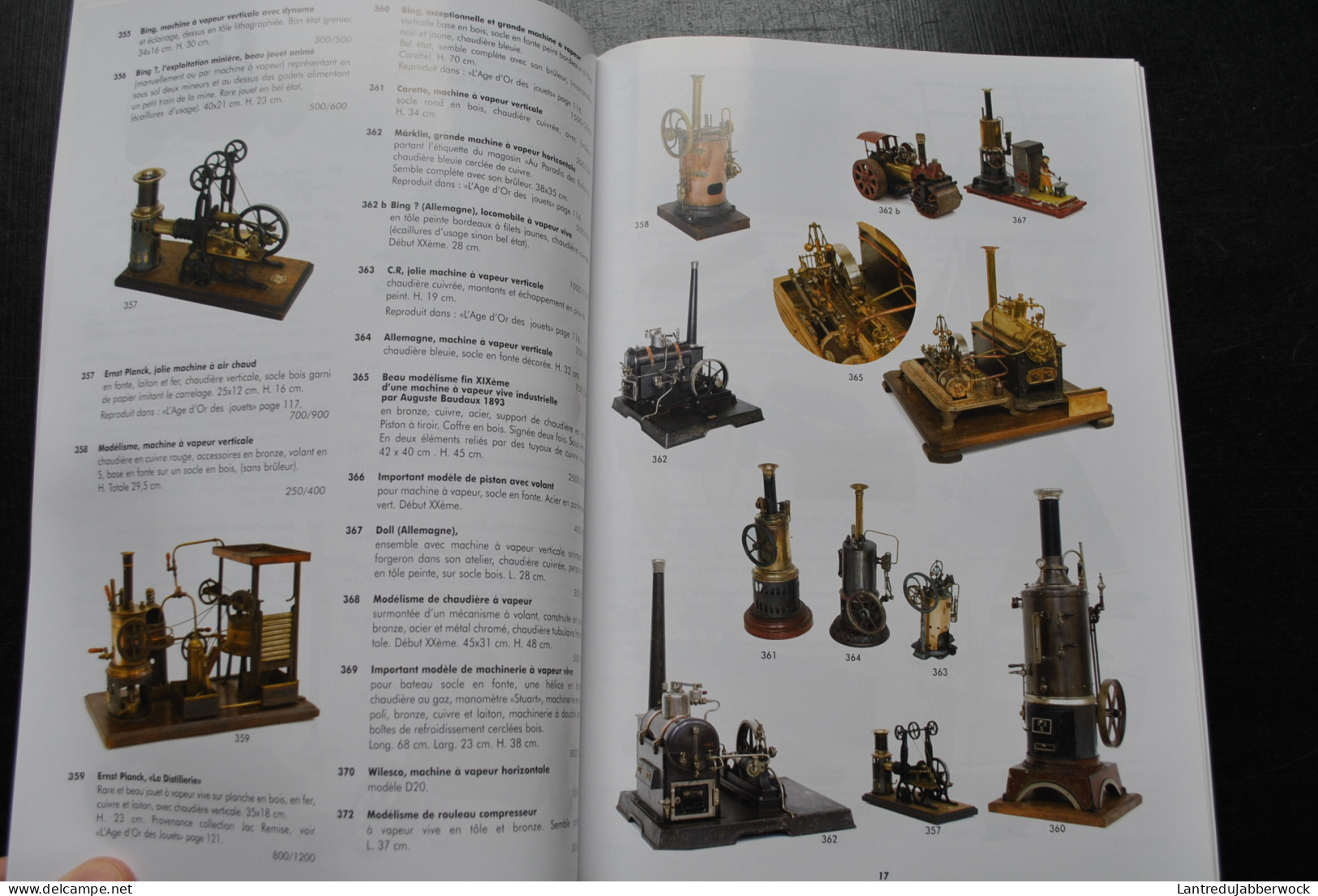 Catalogue De Vente Aux Enchères Ivoire Chartres 2008 Jouets De 1850 à 1950 Chemin De Fer Marklin Locomotive JEP Hornby - Modélisme