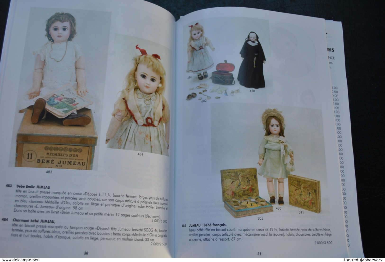 Catalogue De Vente Aux Enchères Ivoire Chartres 2008 Poupées De Collection Bébé De Caractère Jumeau Barrois Rohmer Bru  - Dolls