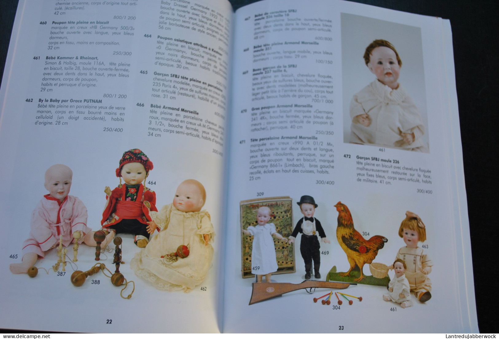 Catalogue De Vente Aux Enchères Ivoire Chartres 2008 Poupées De Collection Bébé De Caractère Jumeau Barrois Rohmer Bru  - Dolls