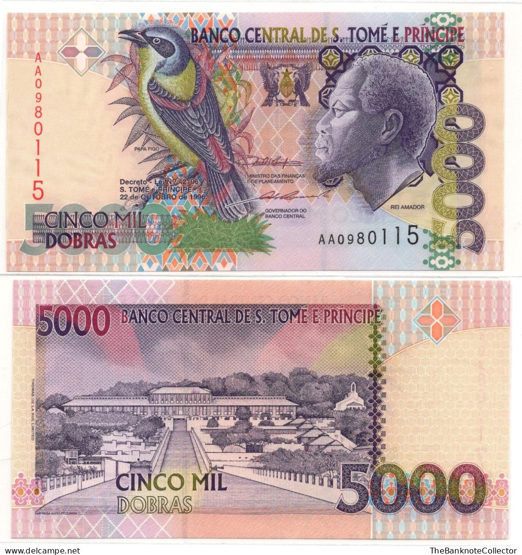 St Thomas Principe 5000 Dobras 2004 P-66 UNC - Sao Tomé Et Principe