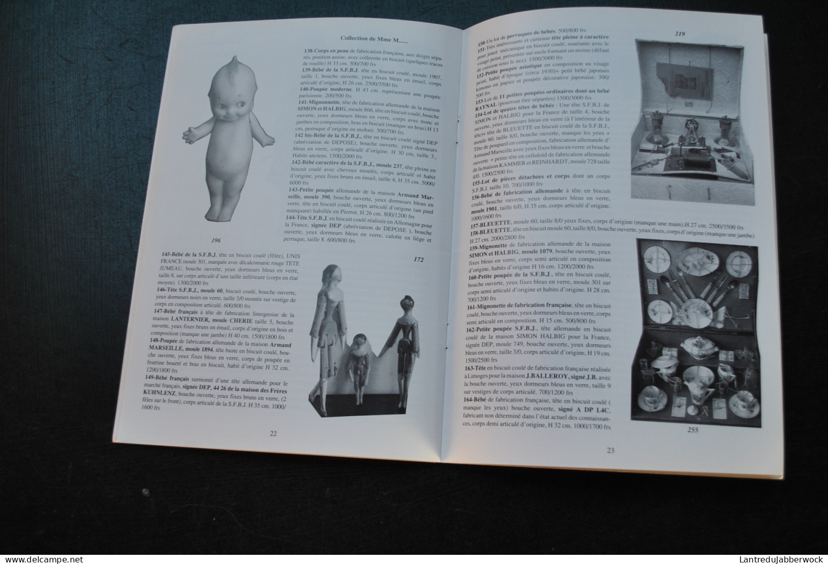 Catalogue De Vente 1990 Jouets Boîtes à Poudre Bustes De Décoration Automates Et Musique Mécanique Poupées Barbie Bébés - Sonstige & Ohne Zuordnung