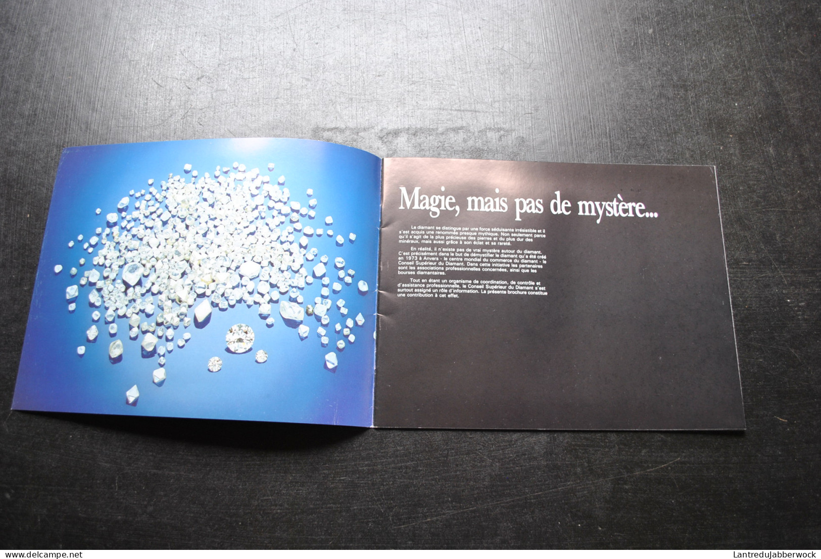 Plaquette Publicitaire Antwerp World Diamond Center Diamant Explotation Industrie HRD Pierres Précieuses - Altri & Non Classificati