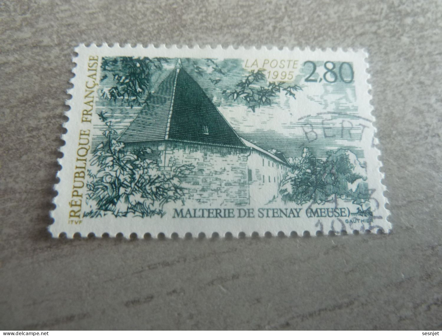 La Malterie De Stenay - Meuse - 2f.80 - Yt 2954 - Vert Foncé Et Olive Clair - Oblitéré - Année 1995 - - Used Stamps