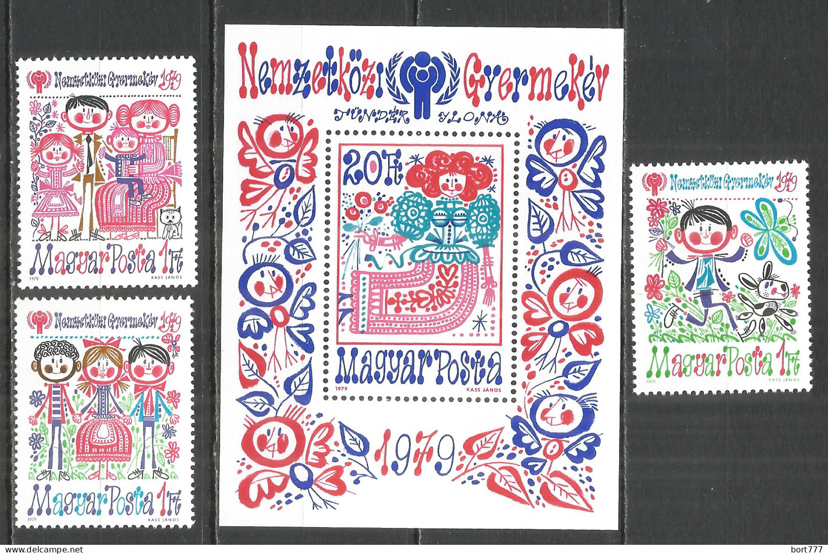 HUNGARY 1979 Year Mint Stamps & Block MNH(**) Set - Blocchi & Foglietti