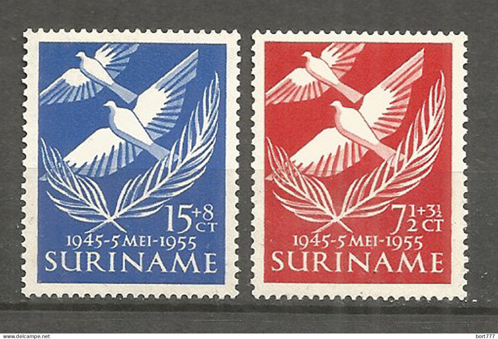 Surinam 1955 Mint Stamps Set MNH (**) Birds - Surinam