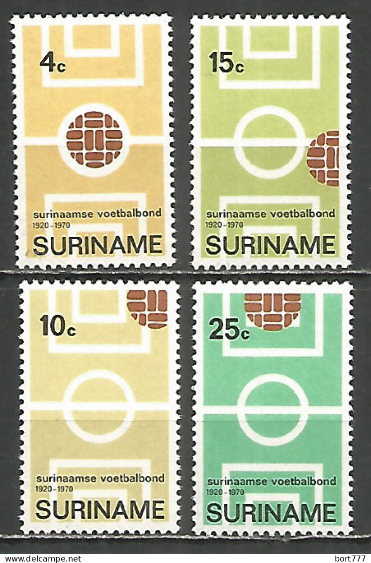 Surinam 1970 Mint Stamps Set MNH (**)  Football - Surinam