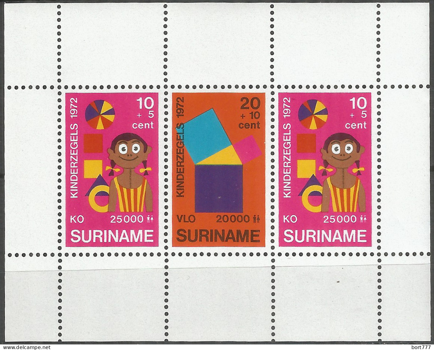 Surinam 1972 Mint Block MNH (**)  - Surinam