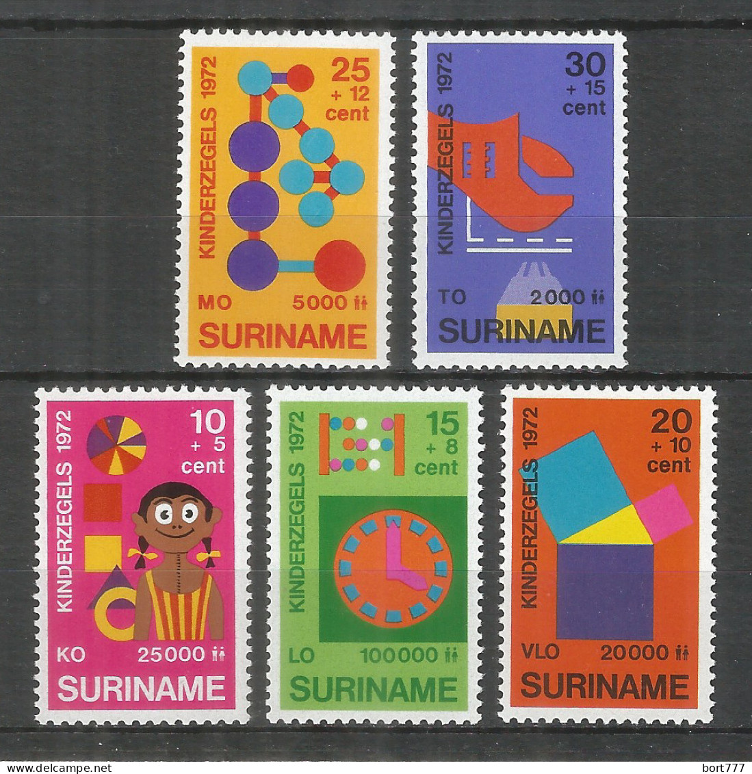 Surinam 1972 Mint Stamps Set MNH (**)  - Suriname