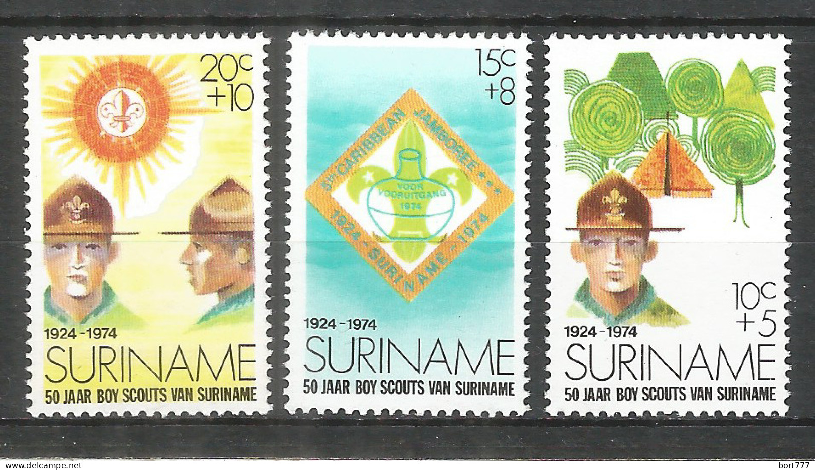 Surinam 1974 Mint Stamps MNH (**) Scouts - Surinam