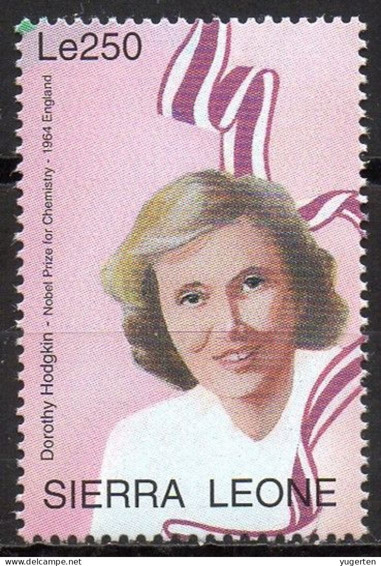 SIERRA LEONE - 1v - MNH - Dorothy Hodgkin - Chemistry Nobel Prize Nobelpreis Chimie Chimica Chemie Chimenea GB - Nobel Prize Laureates