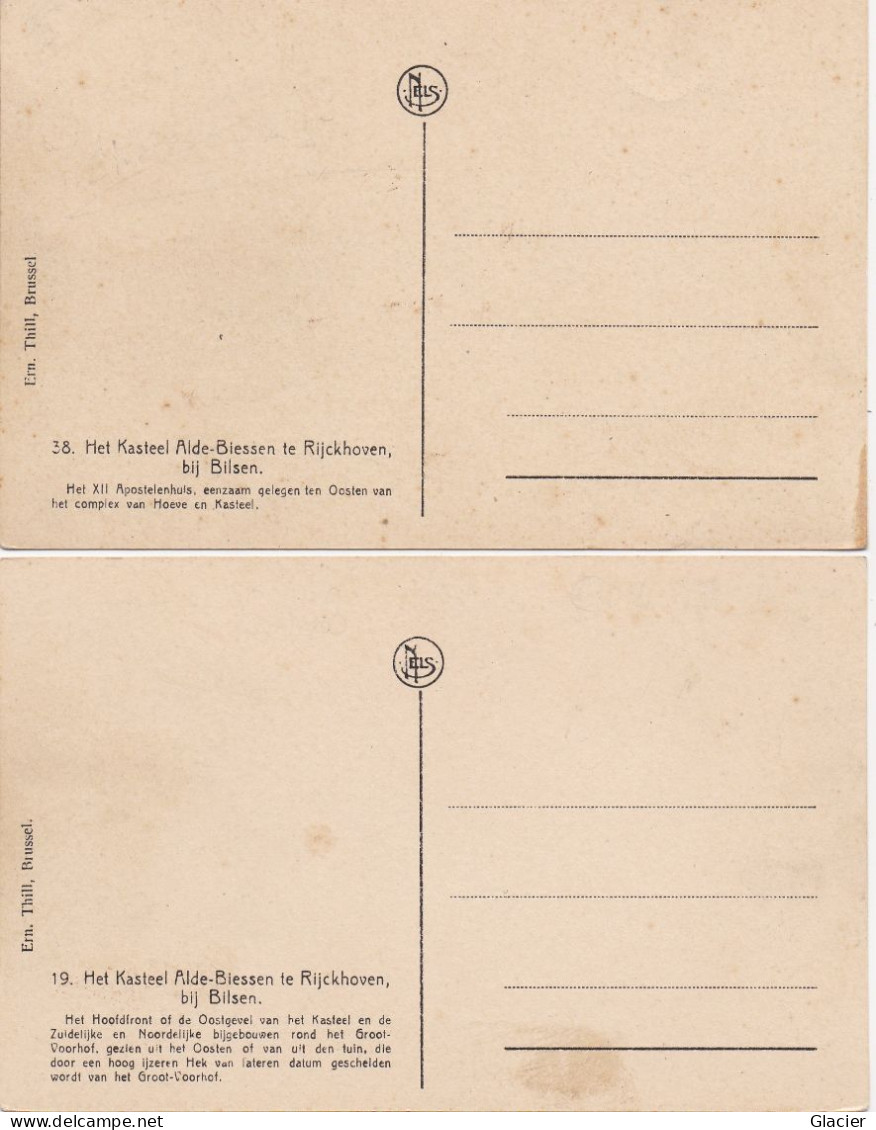 Het Kasteel Alde-Biessen Te Rijckhoven Bij Bilsen - 2 Kaarten - Bilzen