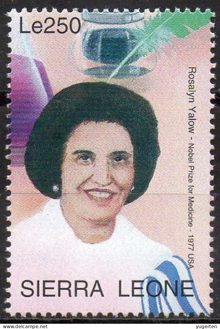 SIERRA LEONE - 1v - MNH - Rosalyn Yalow - Nobel Prize - Medicine Nobelpreis Medizin Physiology Medecine - USA - Nobelprijs