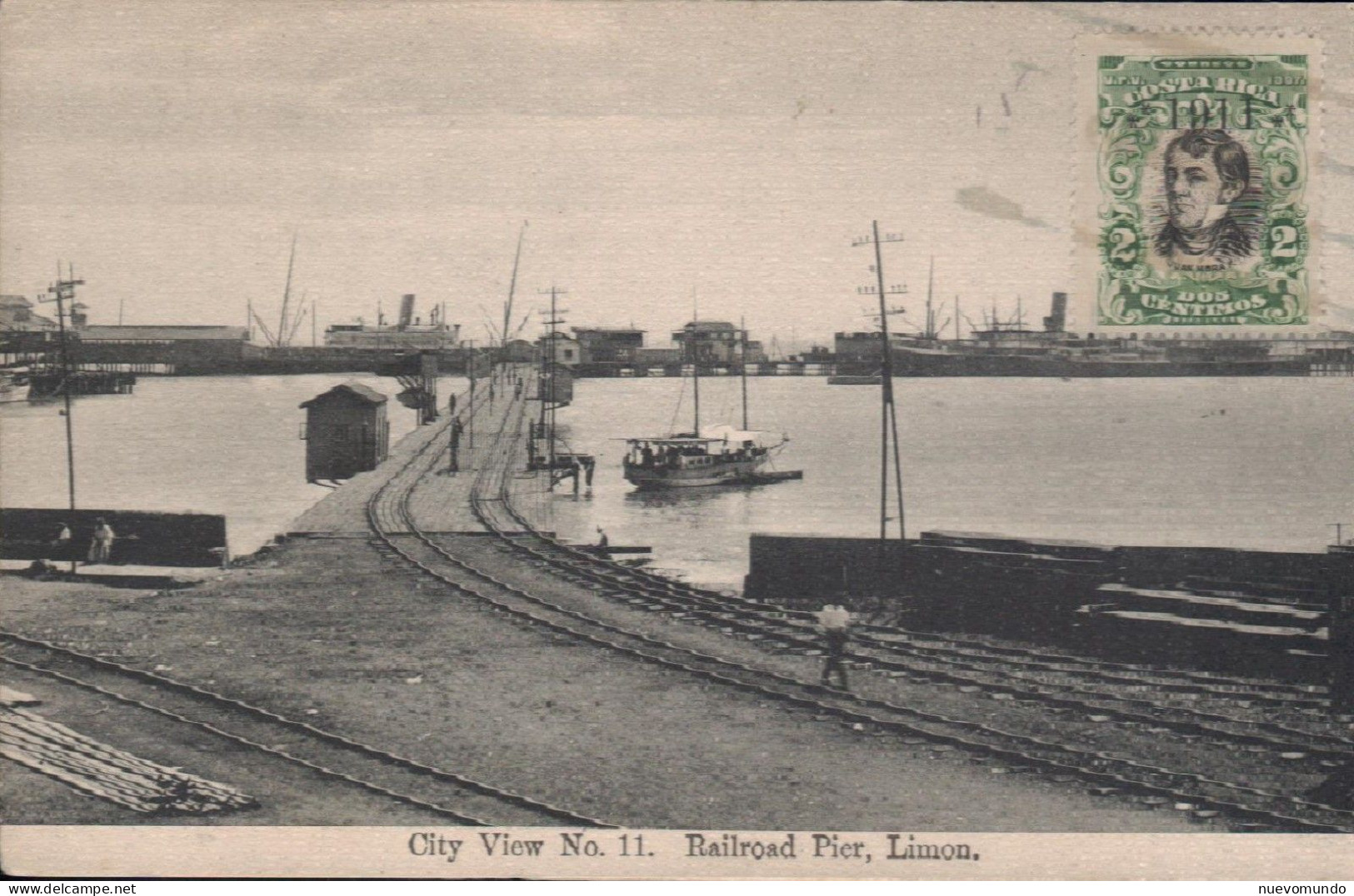 Puerto Limón Ferrocarril Del Muelle.Editor D.D.Gomes Casseres - Costa Rica