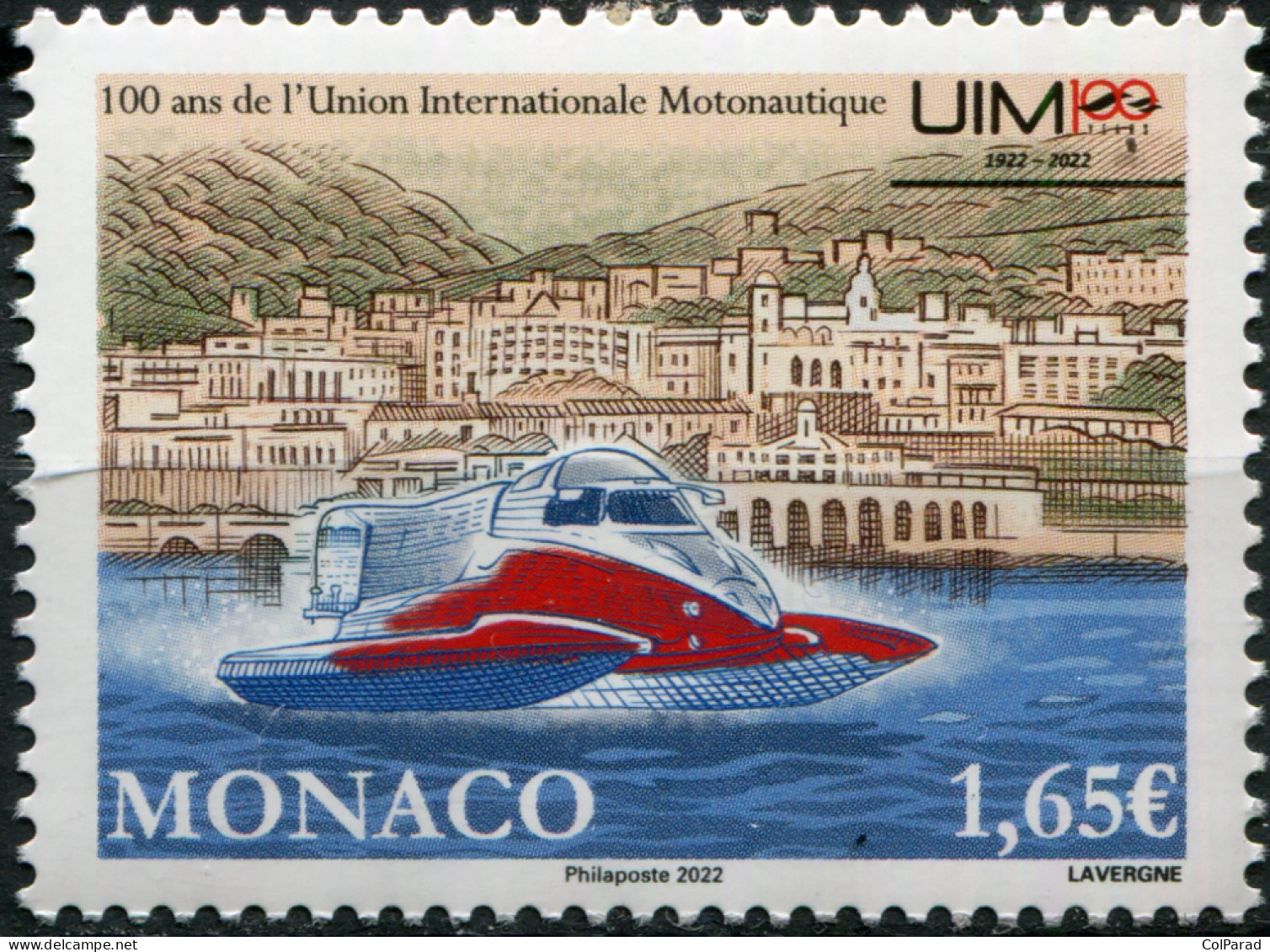 MONACO - 2022 - STAMP MNH ** - International Motorboat Union - Ungebraucht