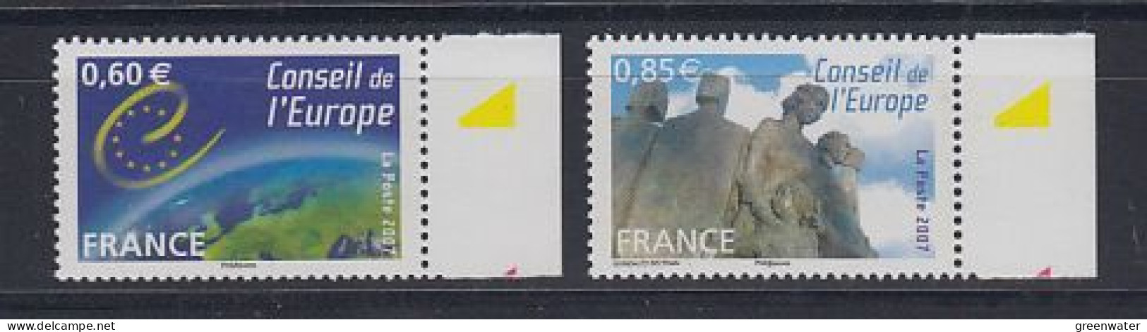 France 2007 Conseil De L'Europe 2v  ** Mnh (59493) - Europese Gedachte