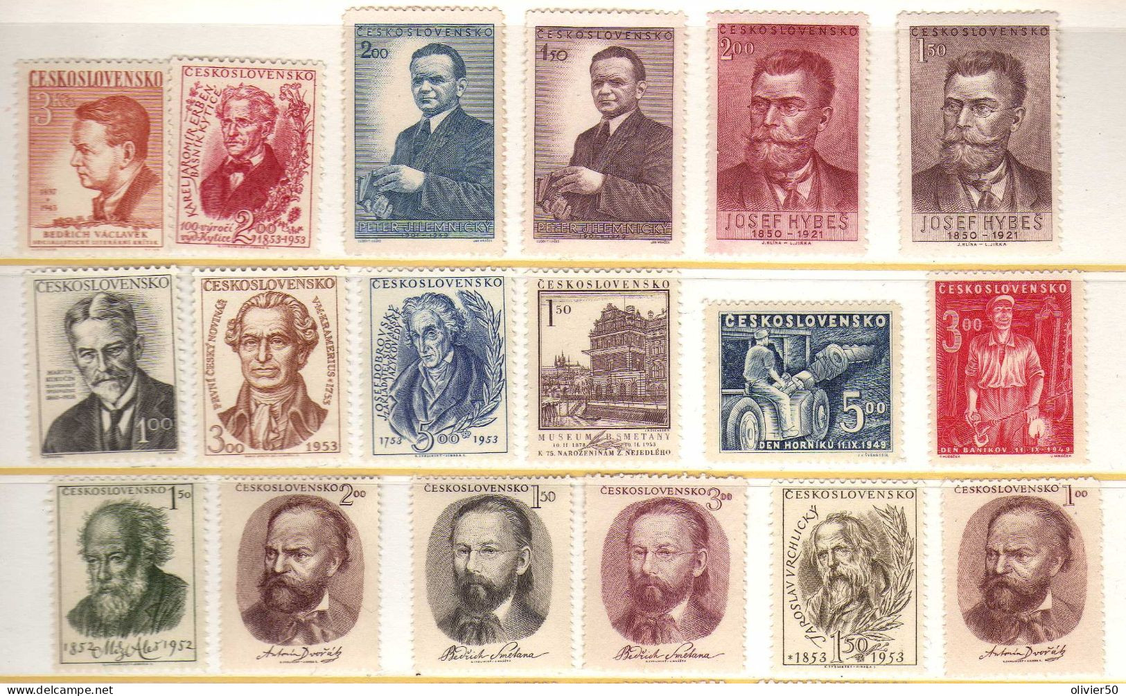 Tchecoslovaquie - Celebrites - Mines  - Neufs** - MNH - Unused Stamps