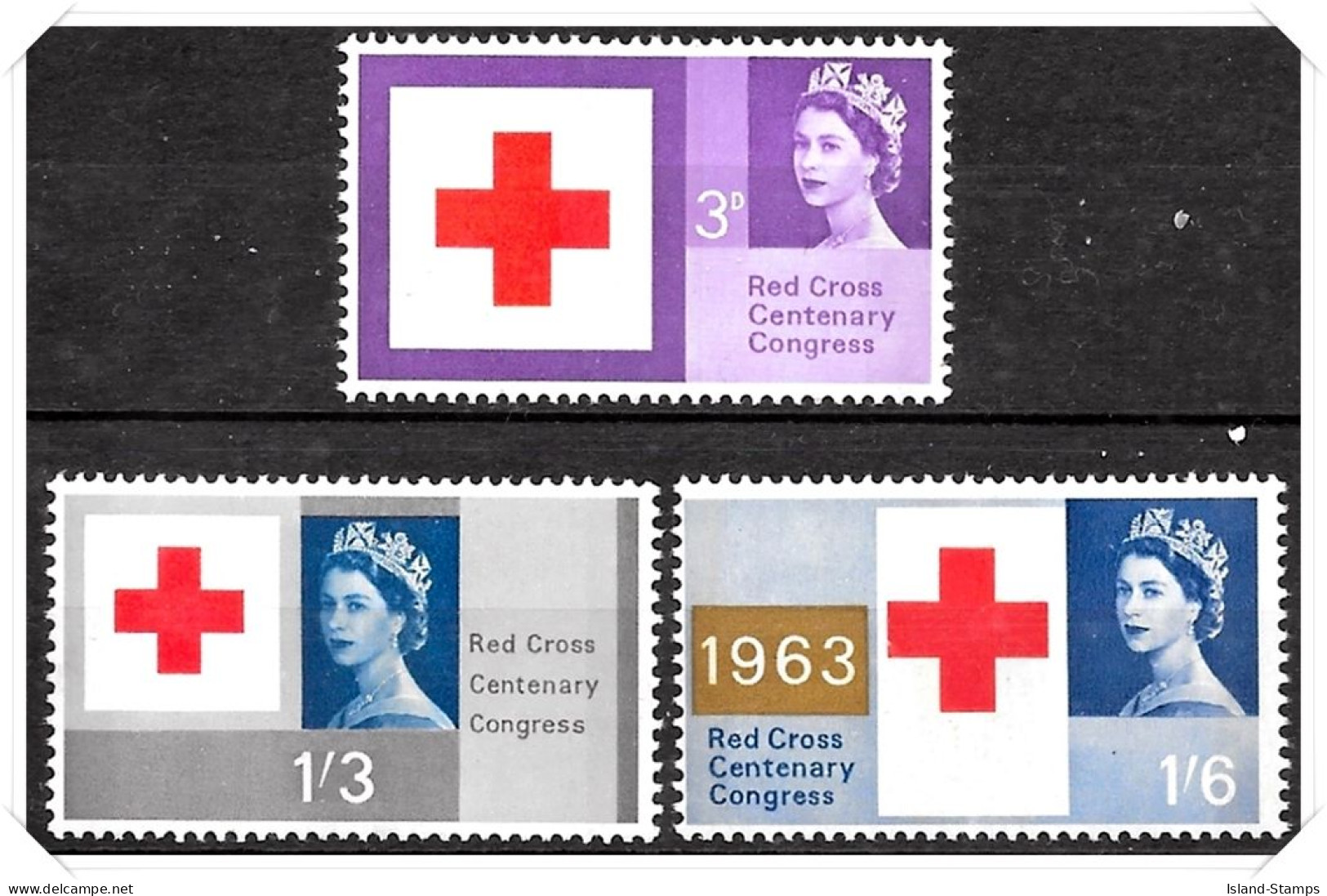 1963_Red_Cross_Phosphor Unmounted Mint Hrd2a - Unused Stamps