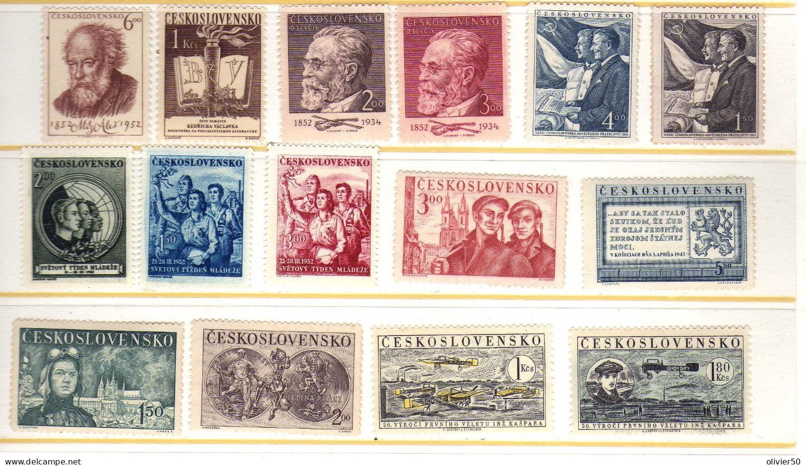 Tchecoslovaquie - Celebrites - Mines  -Staline -  Neufs** - MNH - Unused Stamps