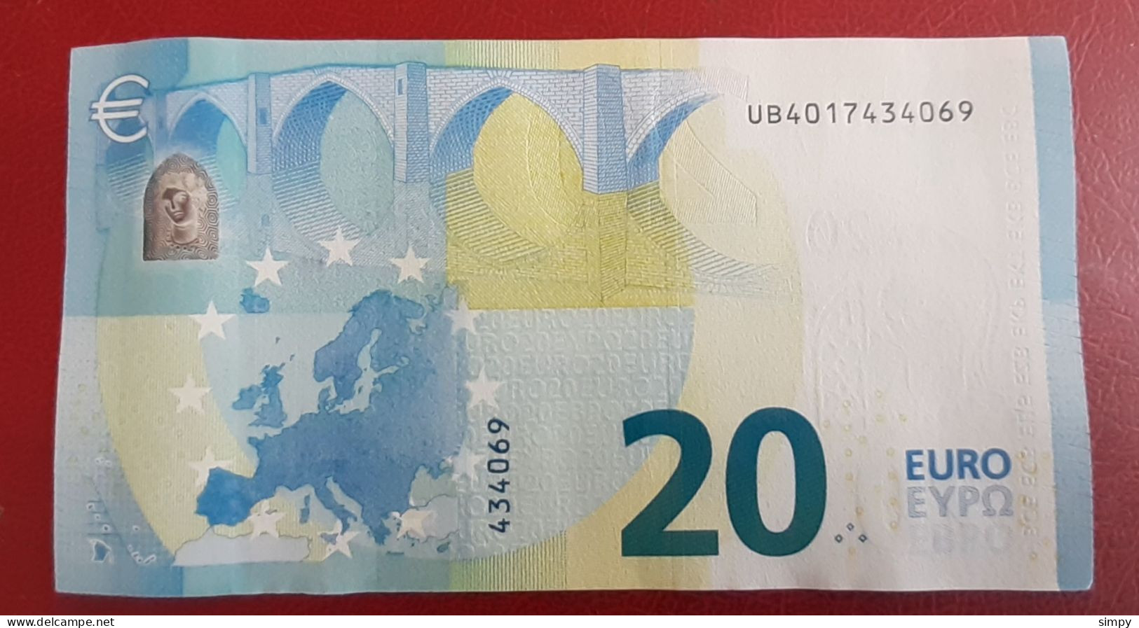 FRANCE 20 Euro 2015 Draghi  Letter UB  UNC/aUNC   Print Code  U002 F5 - 20 Euro