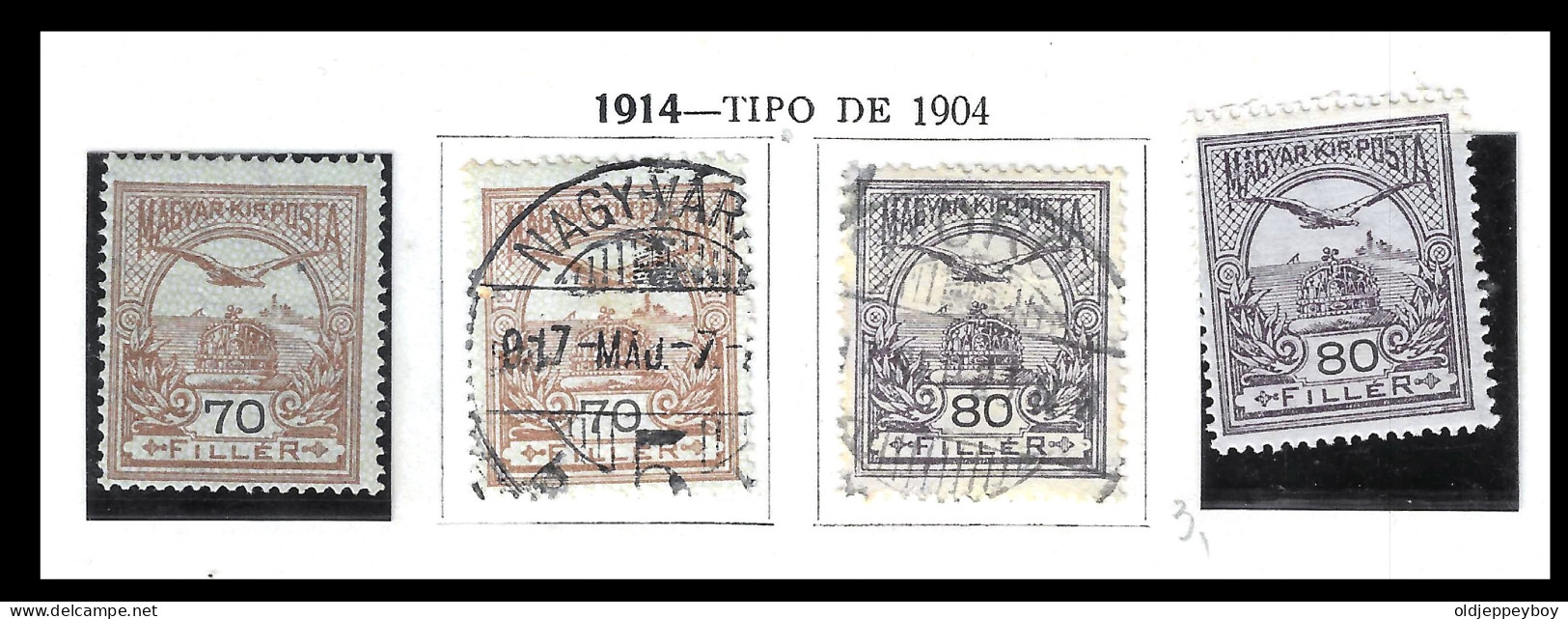 HONGRIE - HUNGARY - UNGARN / HUNGARY 1914 Type 1904 Mlh And Used - Other & Unclassified