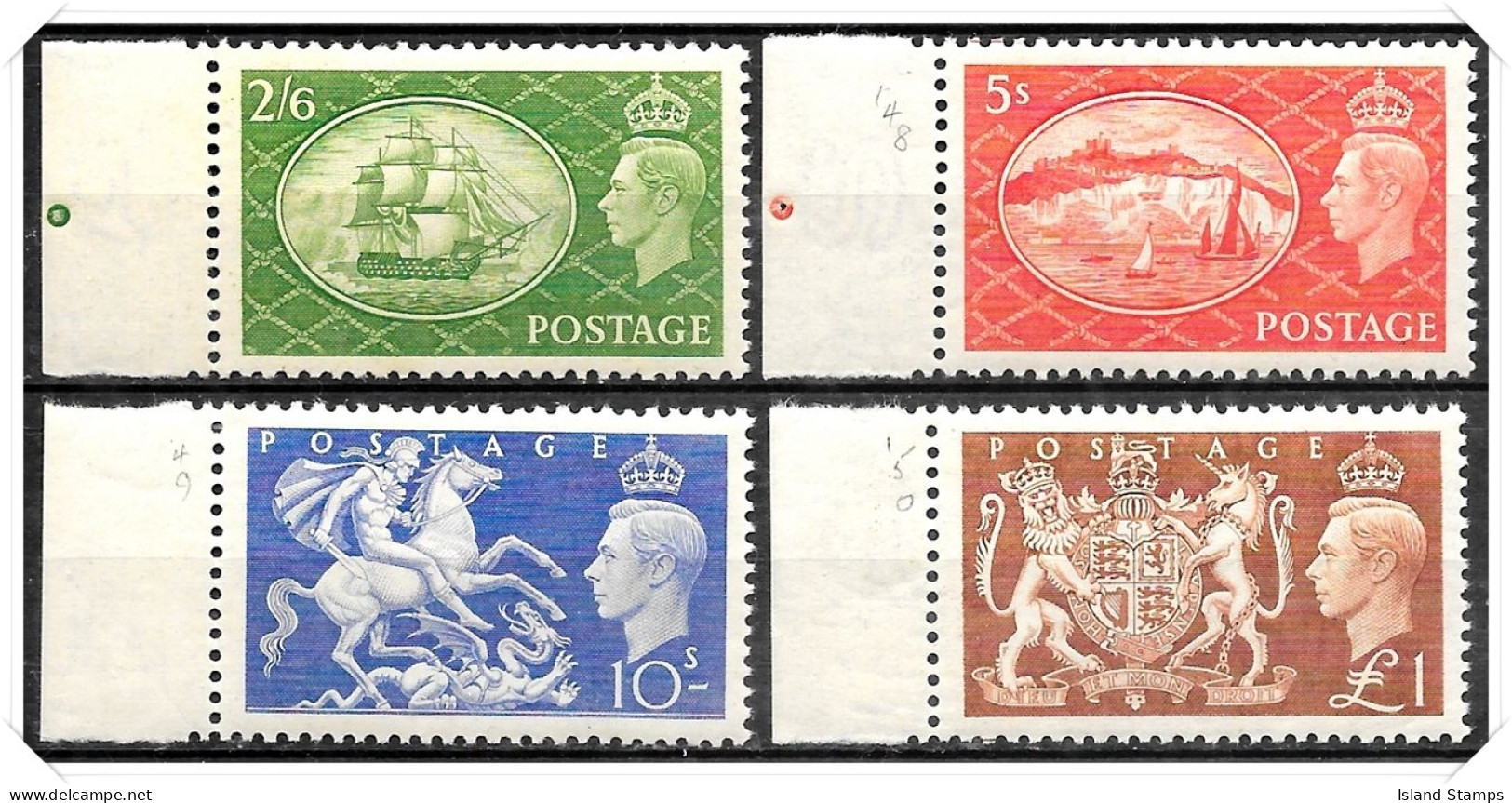 KGVI 1951 SG509-512 Festival High Values Unmounted Mint Hrd2a - Ungebraucht