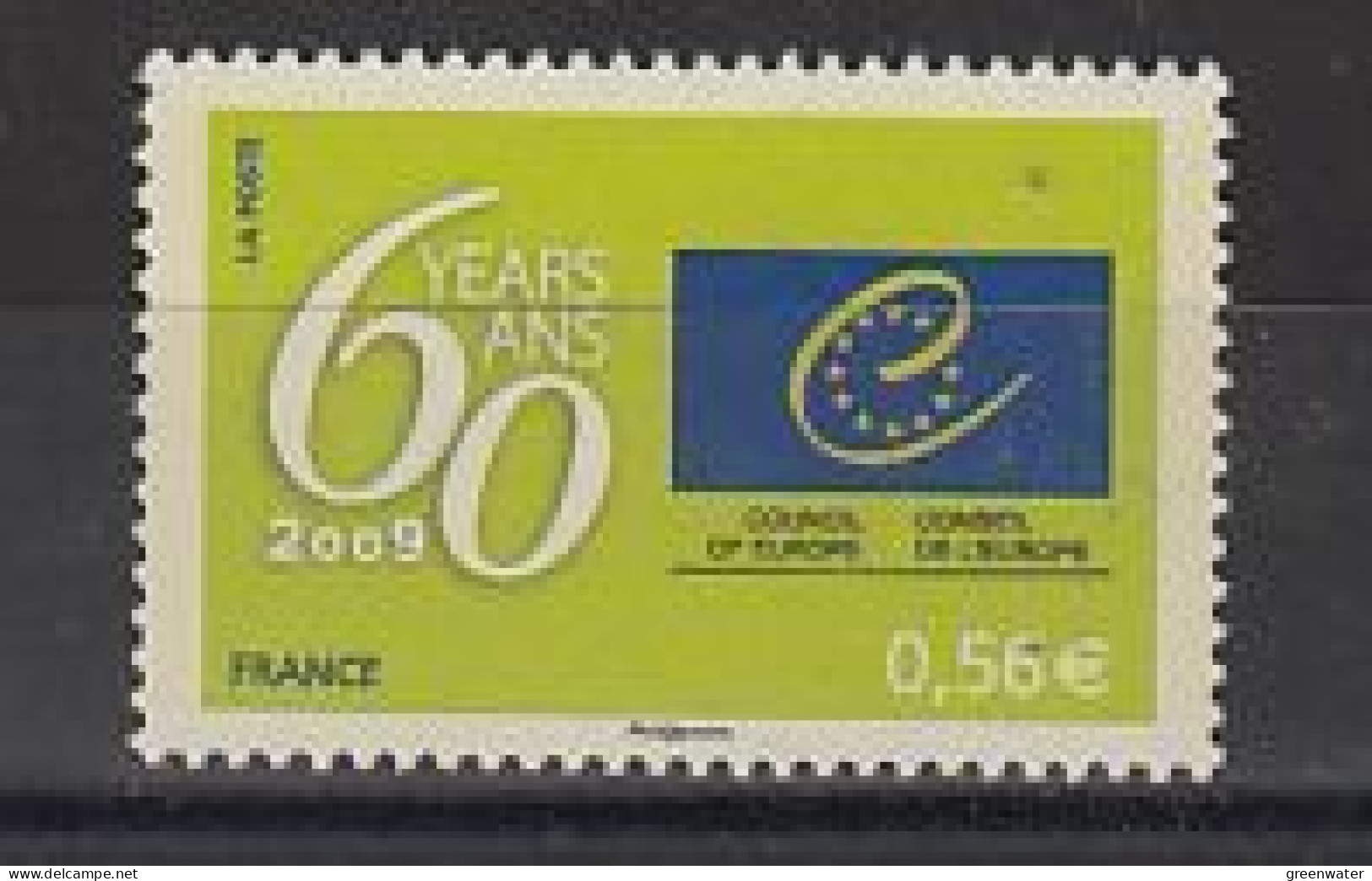 France  2009  60th Ann.Council Of Europa 1v ** Mnh (59495A) - Europese Gedachte