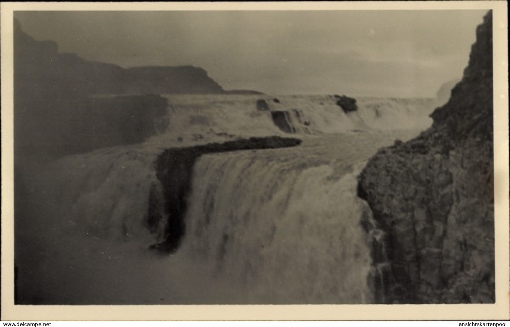 Photo CPA Island, Gullfoss Wasserfall - IJsland