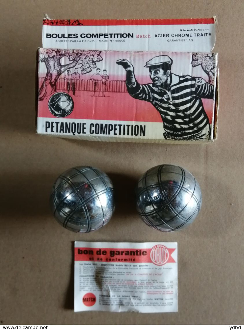 PAIRE DE BOULES DE PETANQUE OBUT - Otros & Sin Clasificación