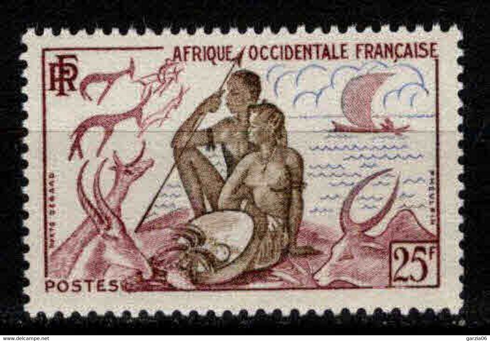 AOF - 1954 - Chasse Et Pêche - N° 48  - Neufs ** - MNH - Nuovi