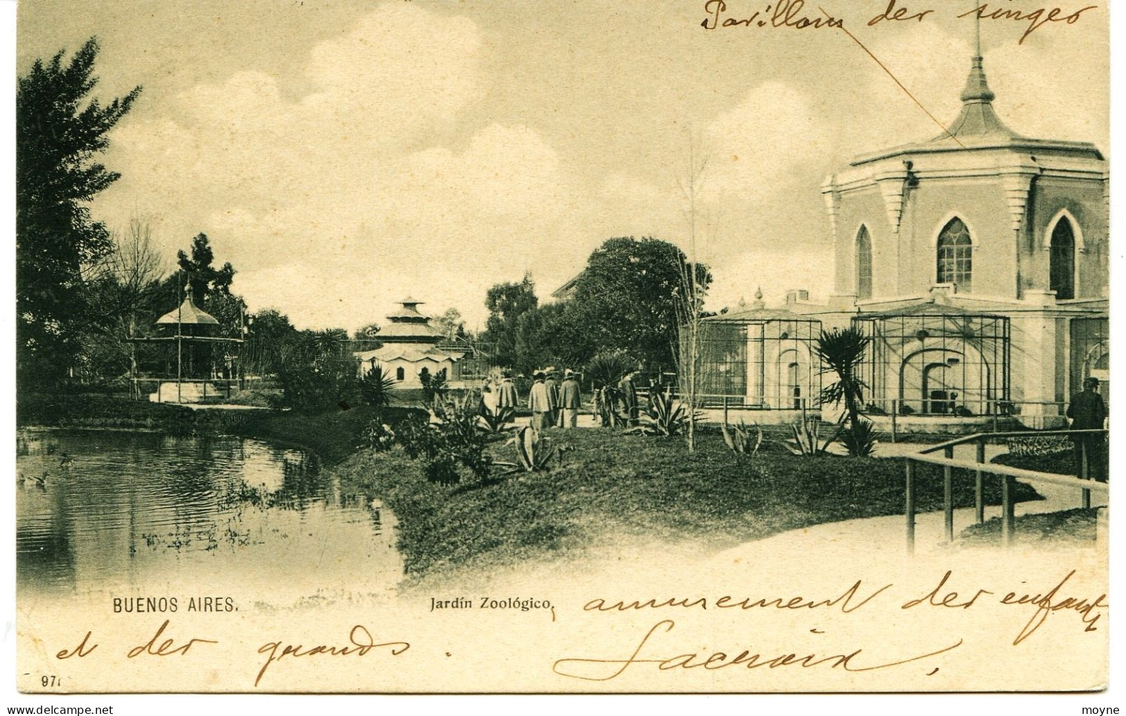 3341 - Argentine - Buenos Aires : Jardin Zoologico - Pavillon Des Singes - Gros Plan    Circulée En  1904 - Argentina