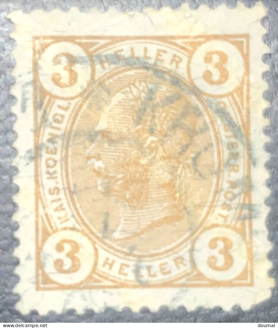 AUSTRIA 3 KR. EMPEROR FRANZ JOSEF I. YEAR 1890 - Oblitérés