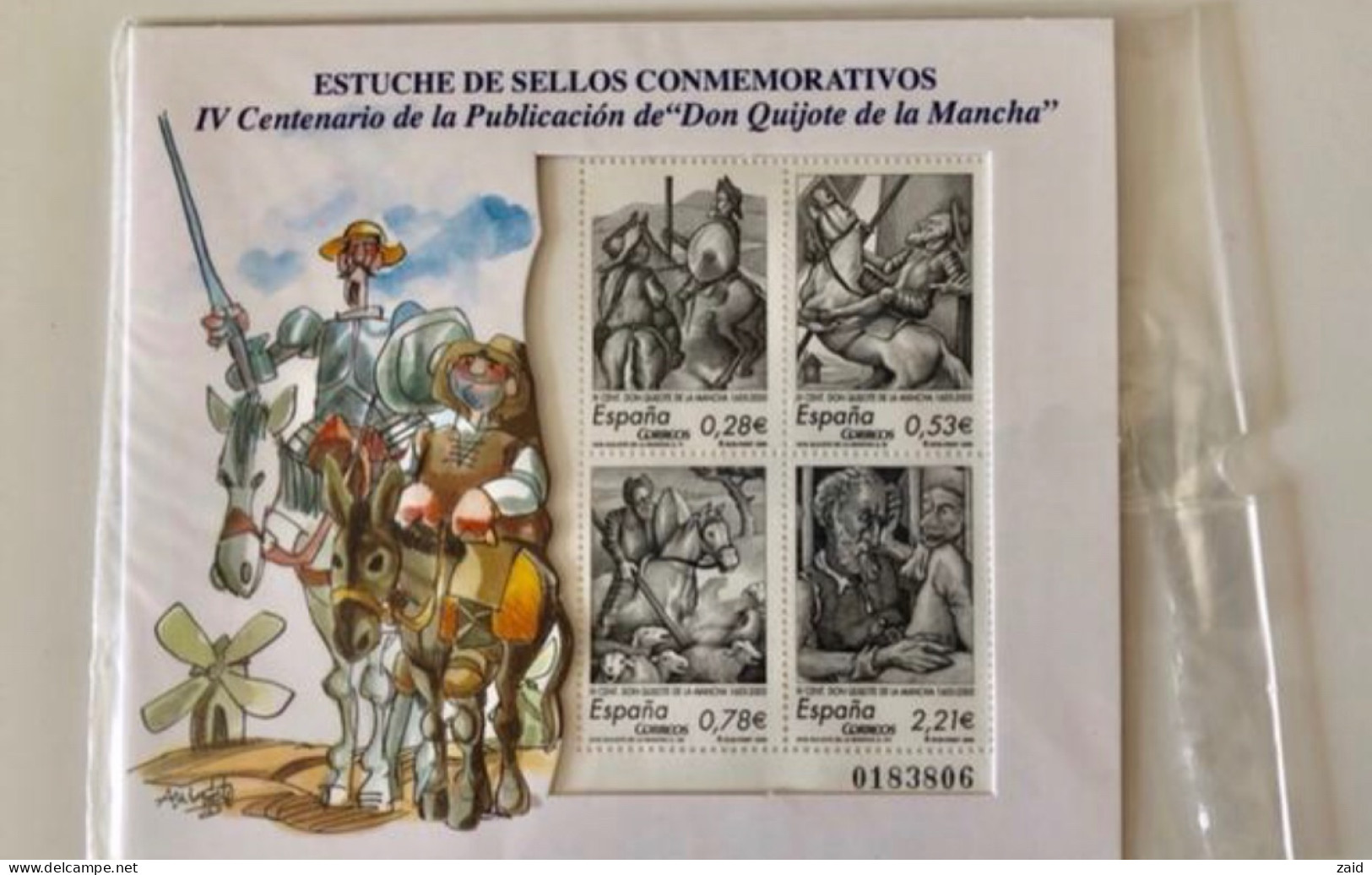 Estuche Sellos Conmemorativos El Quijote - Blocs & Feuillets