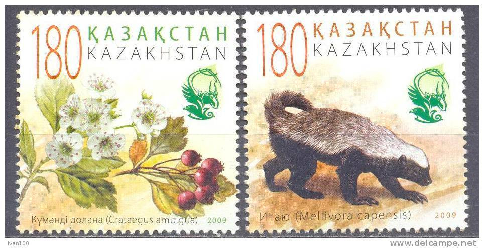 2009. Kazakhstan, Protect Animals And Plants, 2v,   Mint/** - Kazakistan