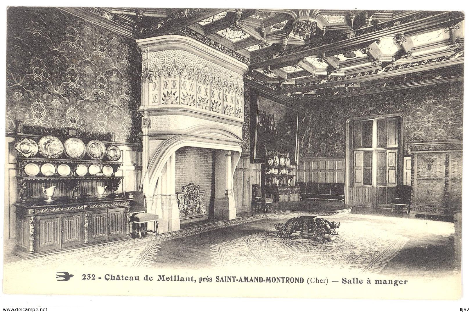 CPA 18 - Château De MEILLANT (Cher) - Près De St Amand Montrond - 232. Salle à Manger - Meillant