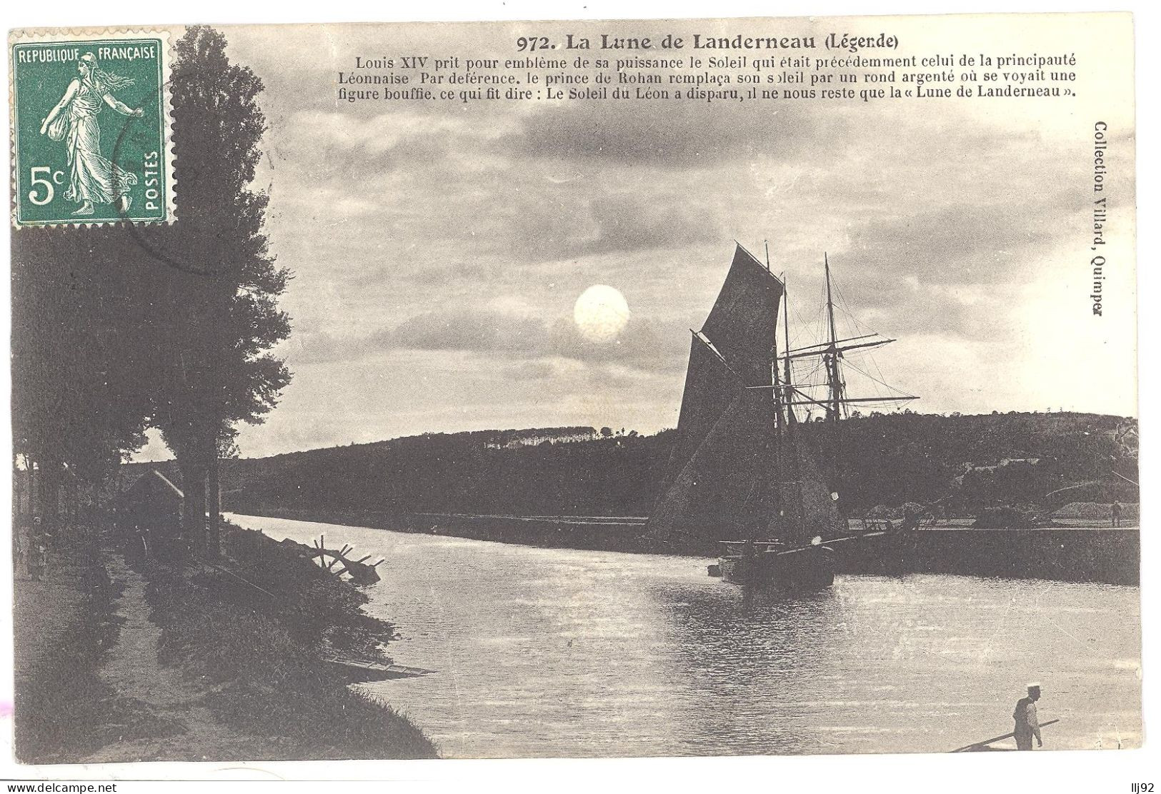 CPA 29 - LANDERNEAU (Finistère) - 972. La Lune De Landerneau (Légende) - Landerneau