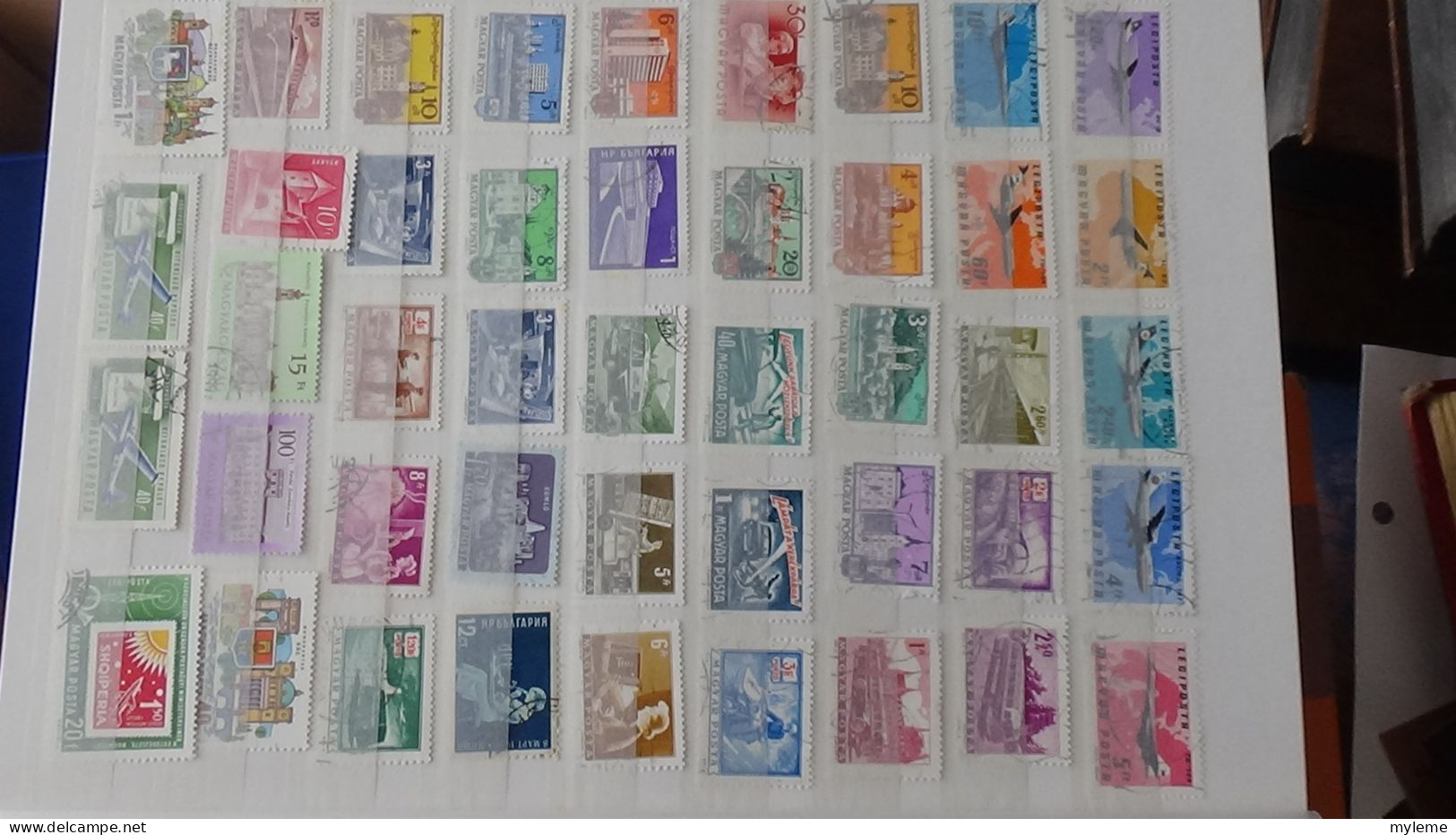 BF18 Ensemble de timbres et blocs oblitérés de divers pays + classiques de France ** avec petits défauts. Cote sympa !!!