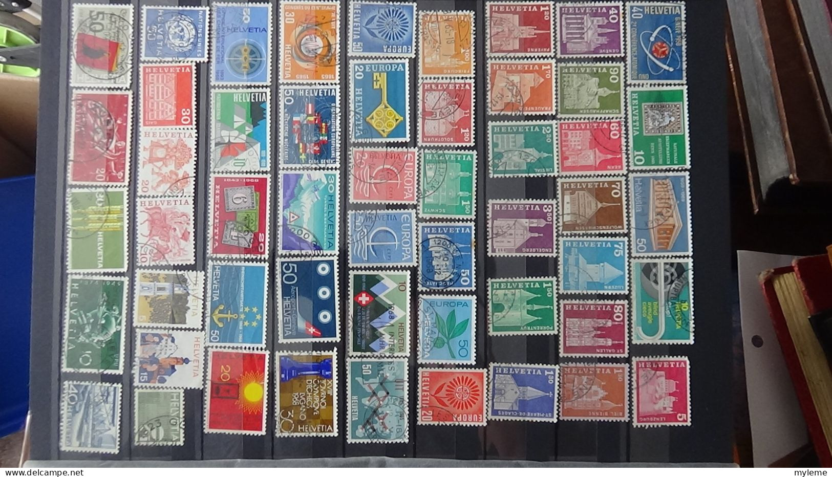 BF21 Ensemble de timbres et blocs oblitérés de divers pays + classiques de France ** avec petits défauts. Cote sympa !!!