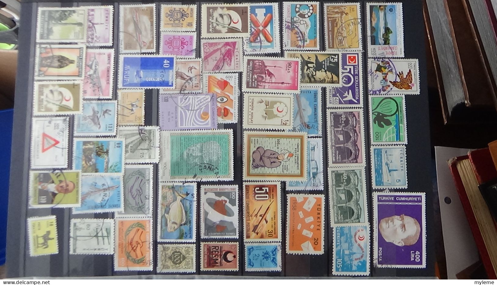 BF21 Ensemble de timbres et blocs oblitérés de divers pays + classiques de France ** avec petits défauts. Cote sympa !!!