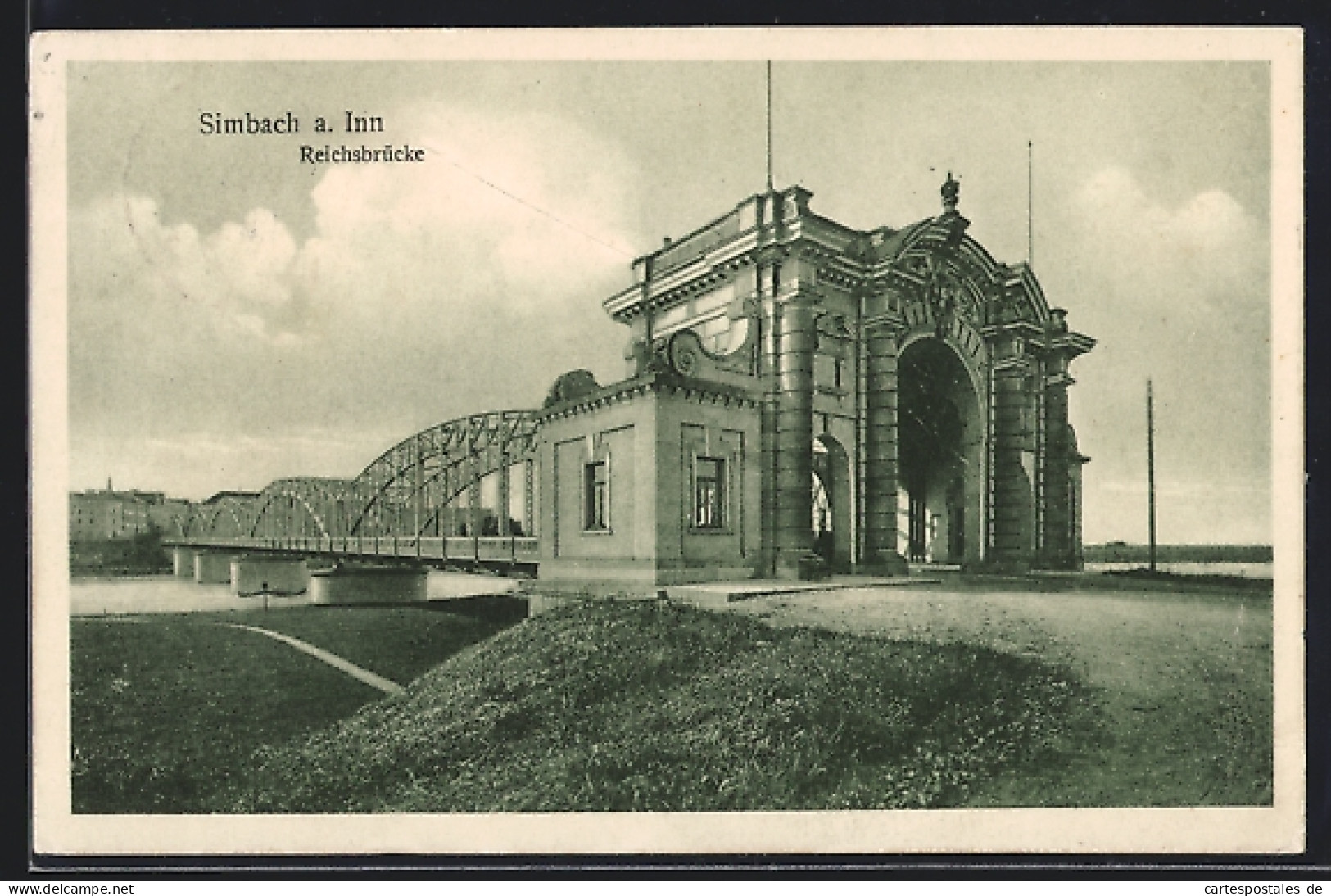 AK Simbach / Inn, Reichsbrücke  - Simbach