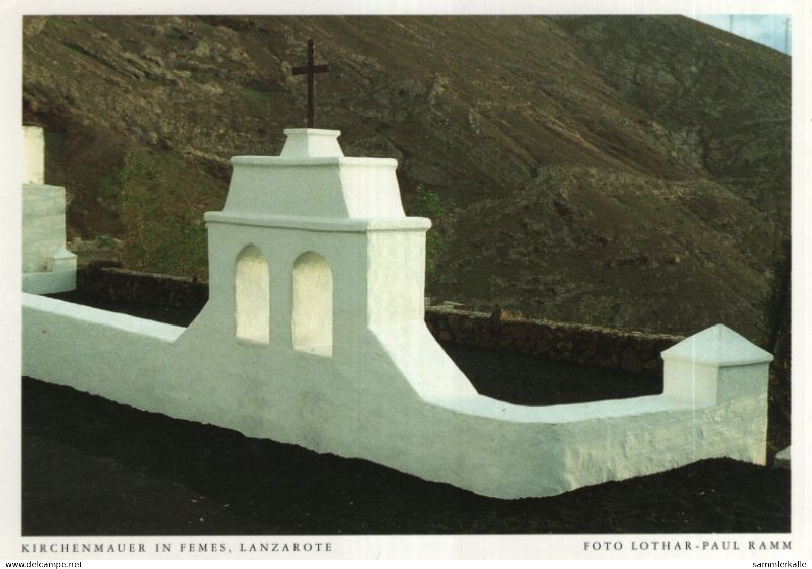 9002347 - Lanzarote - Spanien - Kirchenmauer In Femes - Lanzarote