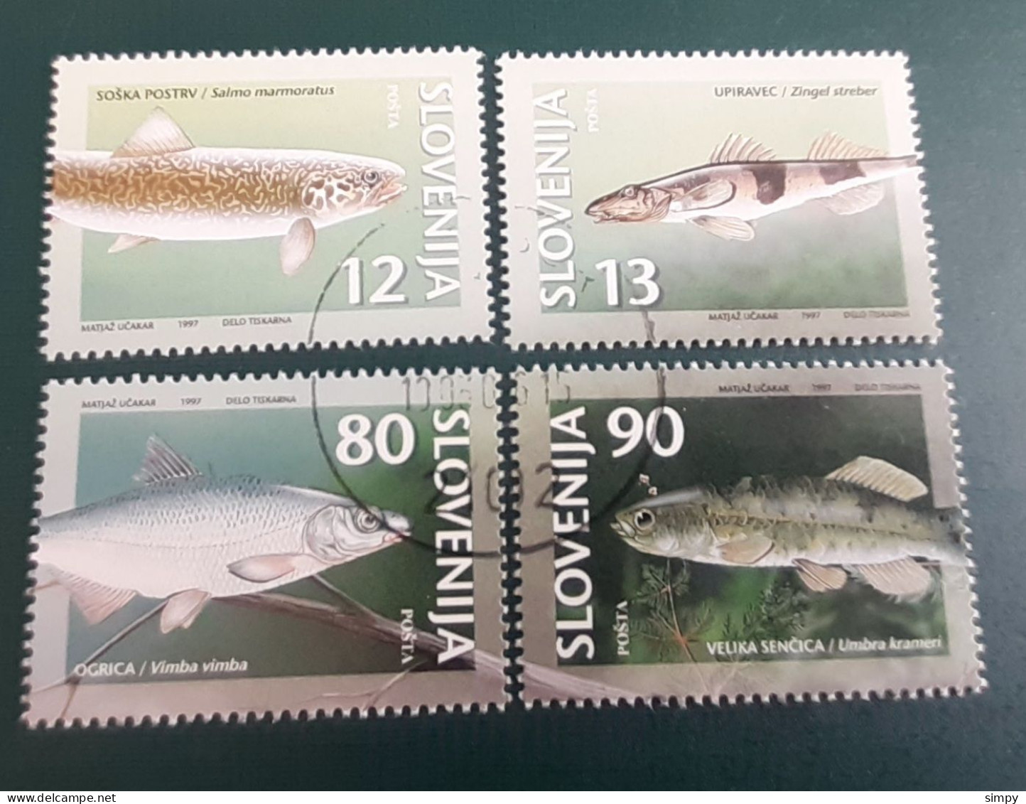 Fish  Slovenia 1997 Used Stamps Michel 182/85 - Slovénie