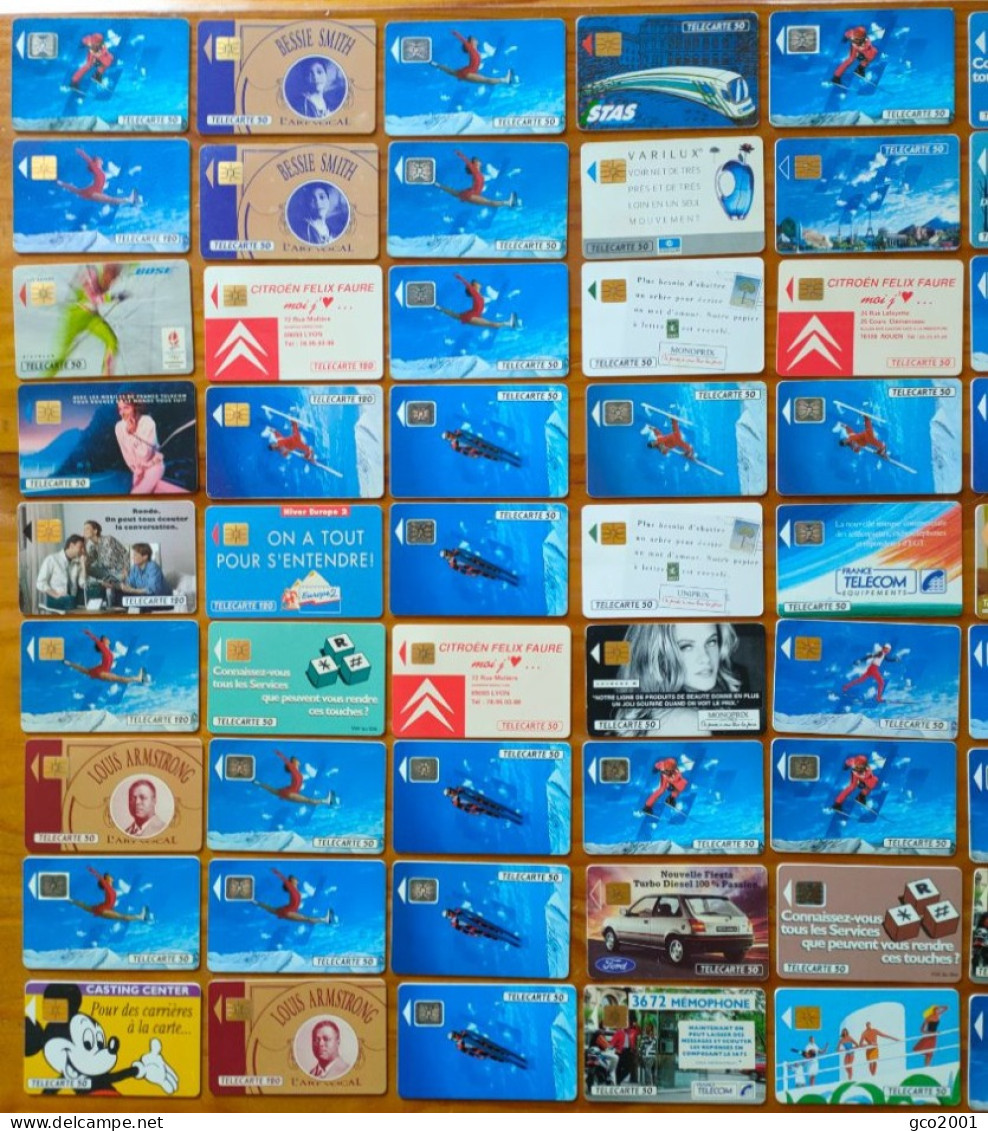 LOT / COLLECTION DE 90 TELECARTES PUBLIQUES FRANCE DIFERENTES DE 1991 - 1991