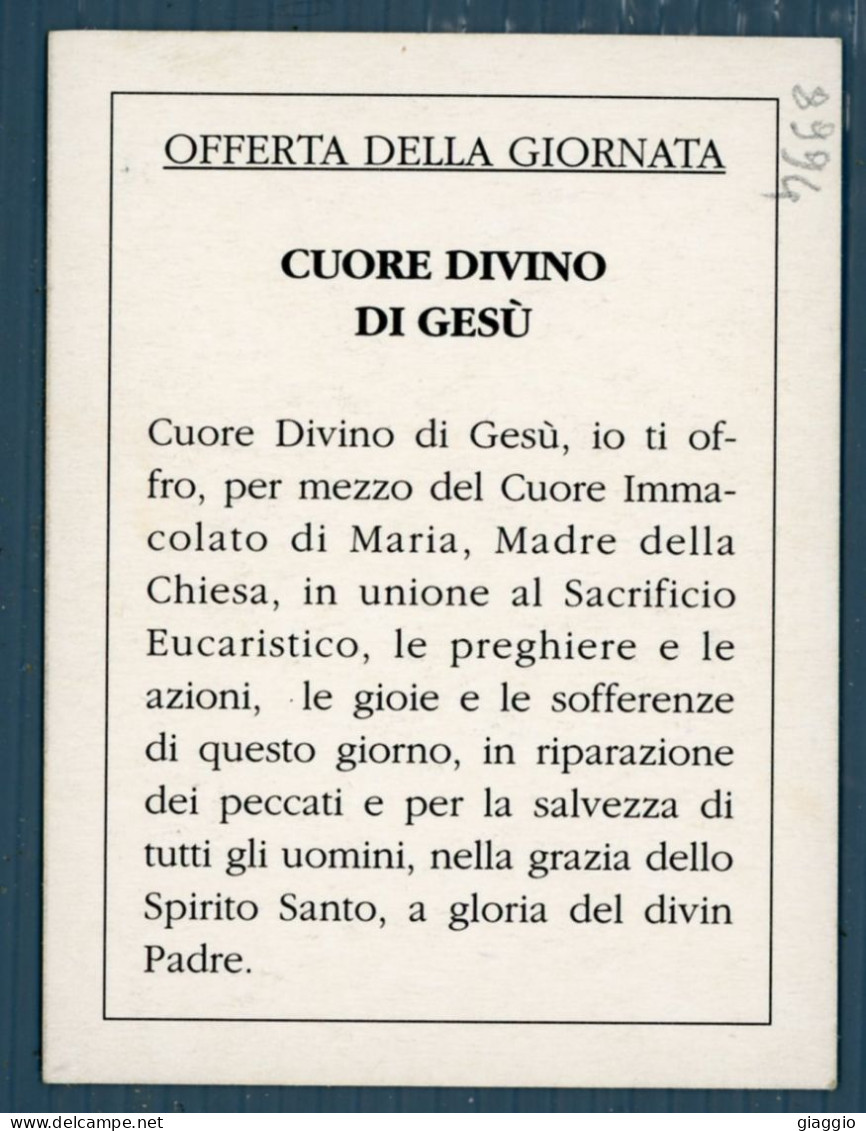 °°° Santino N. 8994 - Cuore Divin Di Gesù - Cartoncino °°° - Religion &  Esoterik