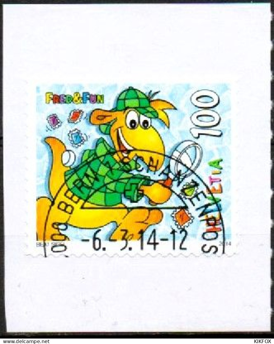 SUISSE ,SCHWEIZ,2014,  MI.2337,  FRED & FUN, GESTEMPELT, OBLITERE - Usados