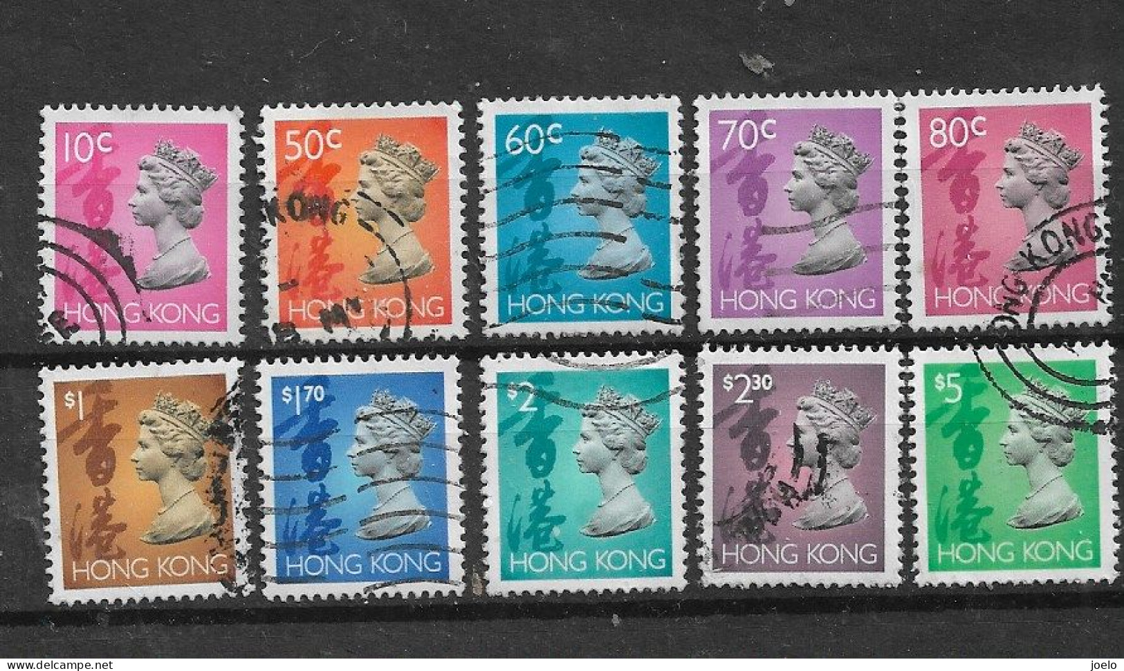 HONG KONG 1992 QE Ll DEFINITIVES  SELECTION TO $5 - Used Stamps