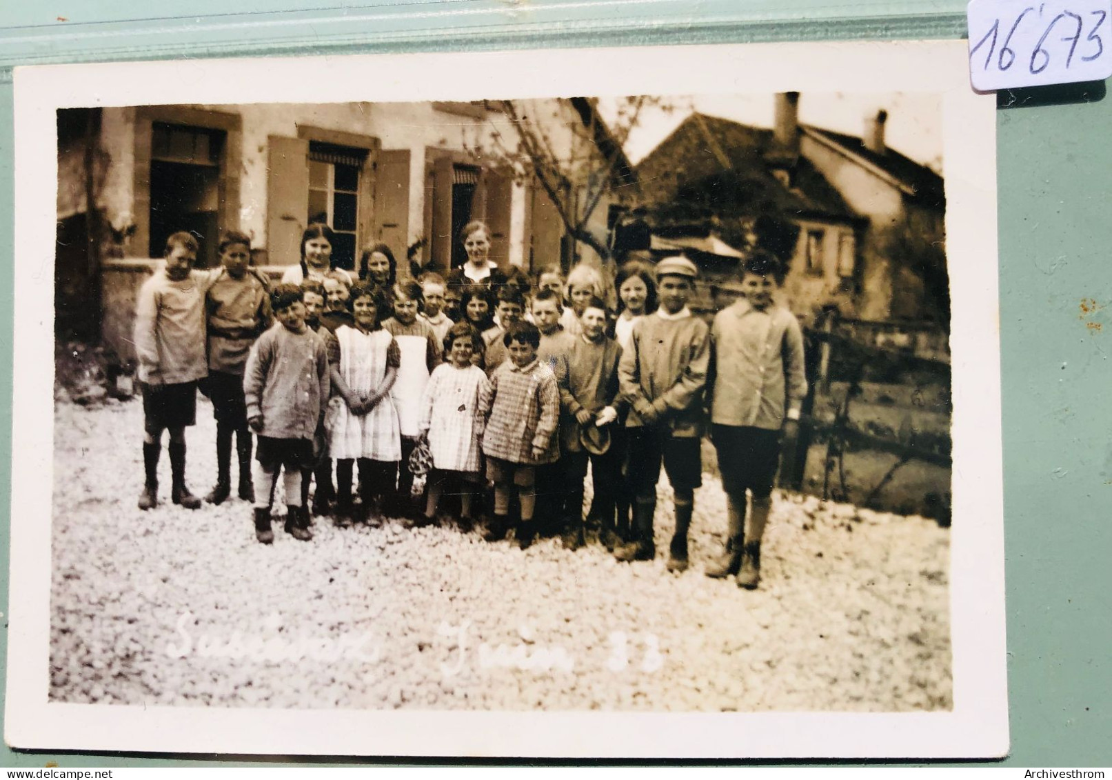 Suscévaz (Vaud) : Les élèves En Classe En Juin 1933 (16'673) - Yverdon-les-Bains 