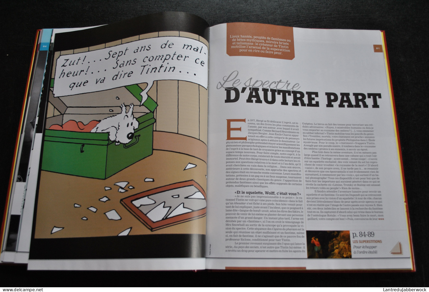 Tintin Et Les Forces Obscures Historia HS 2013 La Paranormal Dans L'histoire ... Et Chez Hergé Haddock Milou Revue - Hergé