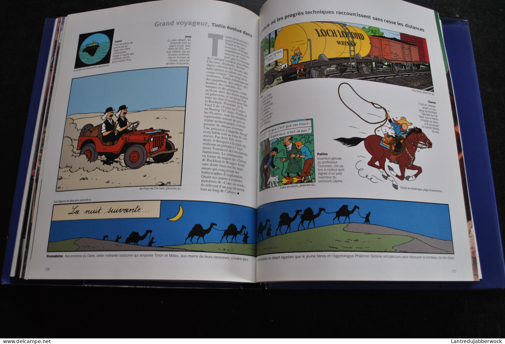 L'ALBUM GEO Tintin Grand Voyageur du Siècle Hergé Milou Tournesol Haddock Frise poster dépliant jaquette 